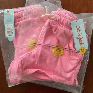 Cat & Jack Shorter length knit shorts 5T Pink (2 PACK)